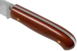 LT Wright Patriot, A2, Polished Natural Micarta, Red Liners, Leather Sheath, Cuchillo De Exterior -Mejor Cuchillos Tienda LT PAT NM RL POL LS 05 lt wright