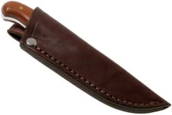 LT Wright Patriot, A2, Polished Natural Micarta, Red Liners, Leather Sheath, Cuchillo De Exterior -Mejor Cuchillos Tienda LT PAT NM RL POL LS 06 lt wright