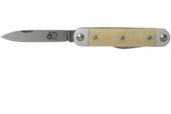 Maserin 60° Knife Sessantesimo 195/MCW White Micarta Navaja -Mejor Cuchillos Tienda ME 195 MCW 03 maserin