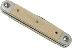 Maserin 60° Knife Sessantesimo 195/MCW White Micarta Navaja -Mejor Cuchillos Tienda ME 195 MCW 04 maserin