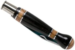 Nontron No. 25 Nickel Silver Turning Ferrule, Marquetry Ebony Olivewood, Forma De Bola NN25BOEBOL Navaja -Mejor Cuchillos Tienda NN25BOEBOL 04 nontron