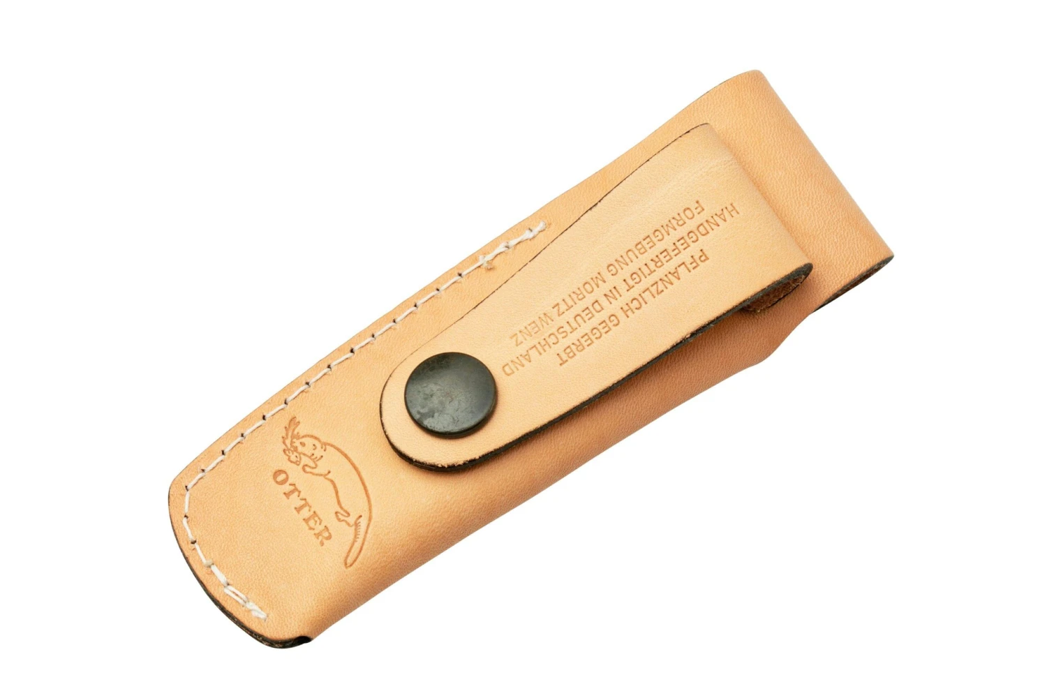 Otter Small Leather Holster MH 01 NA, Natural, estuche Otter Small Leather Holster MH 01 NA, Natural, Estuche -Mejor Cuchillos Tienda ORMH01NA 02 otter scaled