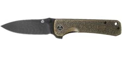 QSP Knife Hawk QS131-L Brass, Blackwashed Navaja