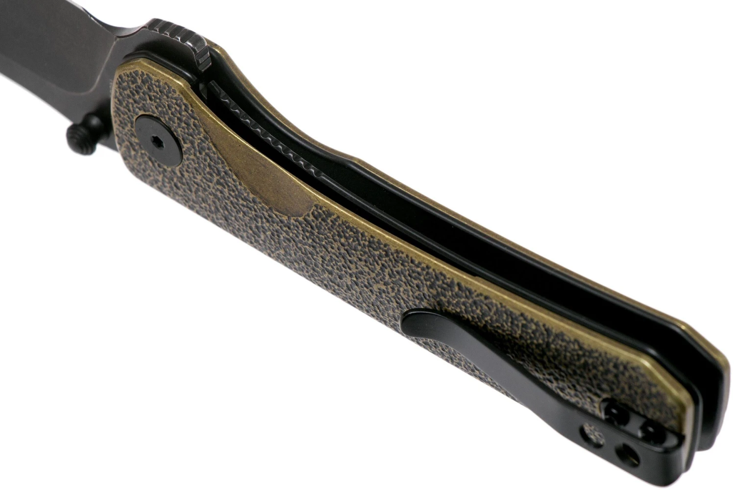 QSP Knife Hawk QS131-L Brass, Blackwashed navaja QSP Knife Hawk QS131-L Brass, Blackwashed Navaja -Mejor Cuchillos Tienda QS131 L 05 qsp knife scaled