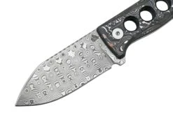 QSP Knife Canary QS141-E Damascus, Aluminium Foil Carbon Fibre, Cuchillo De Cuello -Mejor Cuchillos Tienda QS141 E 03 qsp