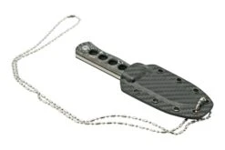 QSP Knife Canary QS141-E Damascus, Aluminium Foil Carbon Fibre, Cuchillo De Cuello -Mejor Cuchillos Tienda QS141 E 06 qsp