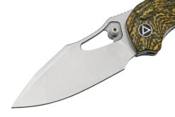 QSP Knife Hornbill QS146-A1 Golden Carbon Fiber, Stonewashed, Navaja -Mejor Cuchillos Tienda QS146 A1 03 qsp