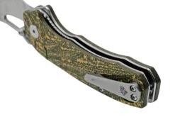 QSP Knife Hornbill QS146-A1 Golden Carbon Fiber, Stonewashed, Navaja -Mejor Cuchillos Tienda QS146 A1 04 qsp