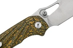 QSP Knife Hornbill QS146-A1 Golden Carbon Fiber, Stonewashed, Navaja -Mejor Cuchillos Tienda QS146 A1 05 qsp