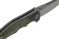 Reate Mini Crossroads M390, Green Micarta MCR-GRM Navaja, Diseño Kirby Lambert 6 Reate Mini Crossroads M390, Green Micarta MCR-GRM Navaja, Diseño Kirby Lambert -Mejor Cuchillos Tienda RT MCR GRM 07 reate