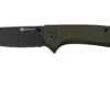 SENCUT Fritch S22014-1 Green Canvas Micarta Black Stonewashed, Navaja