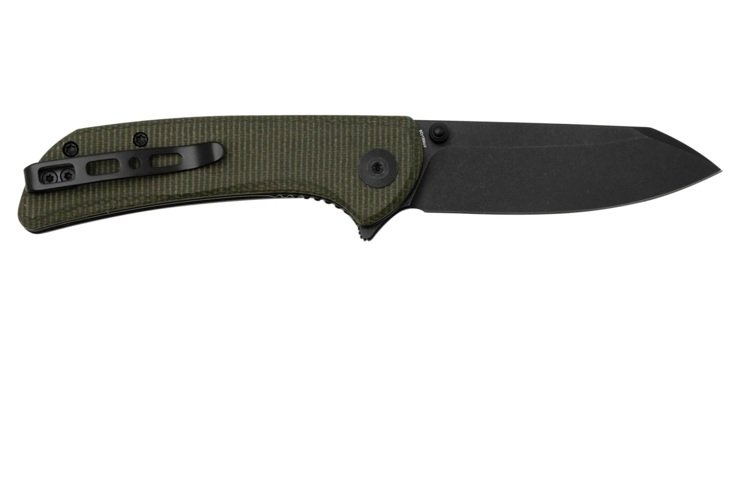SENCUT Fritch S22014-1 Green Canvas Micarta Black Stonewashed, navaja SENCUT Fritch S22014-1 Green Canvas Micarta Black Stonewashed, Navaja -Mejor Cuchillos Tienda SES22014 1 02 sencut scaled