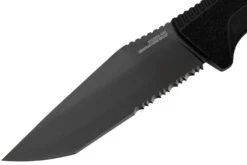 SOG Trident FX 17-12-02-57 Blackout, Partially Serrated, Cuchillo Fijo -Mejor Cuchillos Tienda SOG 17 12 02 57 03 sog