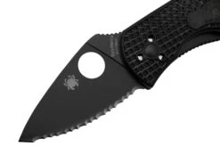 Spyderco Ambitious Lightweight Black C148SBBK Navaja Dentada 2 Spyderco Ambitious Lightweight Black C148SBBK Navaja Dentada -Mejor Cuchillos Tienda SPC148SBBK 03 spyderco