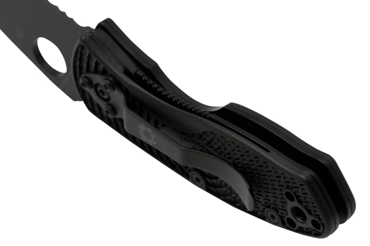 Spyderco Ambitious Lightweight Black C148SBBK navaja dentada Spyderco Ambitious Lightweight Black C148SBBK Navaja Dentada -Mejor Cuchillos Tienda SPC148SBBK 04 spyderco scaled