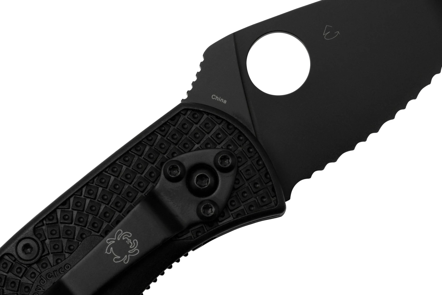 Spyderco Ambitious Lightweight Black C148SBBK navaja dentada Spyderco Ambitious Lightweight Black C148SBBK Navaja Dentada -Mejor Cuchillos Tienda SPC148SBBK 05 spyderco scaled