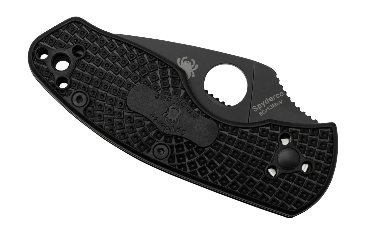 Spyderco Ambitious Lightweight Black C148SBBK navaja dentada Spyderco Ambitious Lightweight Black C148SBBK Navaja Dentada -Mejor Cuchillos Tienda SPC148SBBK 06 spyderco scaled