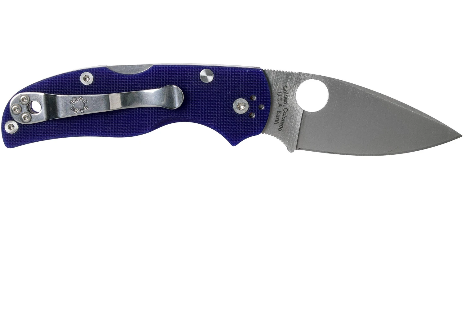 Spyderco Native 5 C41GPDBL5 G-10 Dark Blue CPM S110V navaja Spyderco Native 5 C41GPDBL5 G-10 Dark Blue CPM S110V Navaja -Mejor Cuchillos Tienda SPC41GPDBL5 02 spyderco scaled