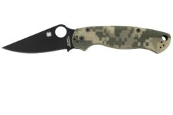 Spyderco Paramilitary 2 Camo G10 C81GPCMOBK2 Navaja, Hoja Negra