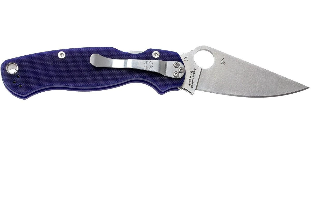 Spyderco Paramilitary 2 Dark Blue C81GPDBL2 S110V, navaja Spyderco Paramilitary 2 Dark Blue C81GPDBL2 S110V, Navaja -Mejor Cuchillos Tienda SPC81GPDBL2 01 spyderco paramilitary 2 dark blue spc81gpdbl2 01