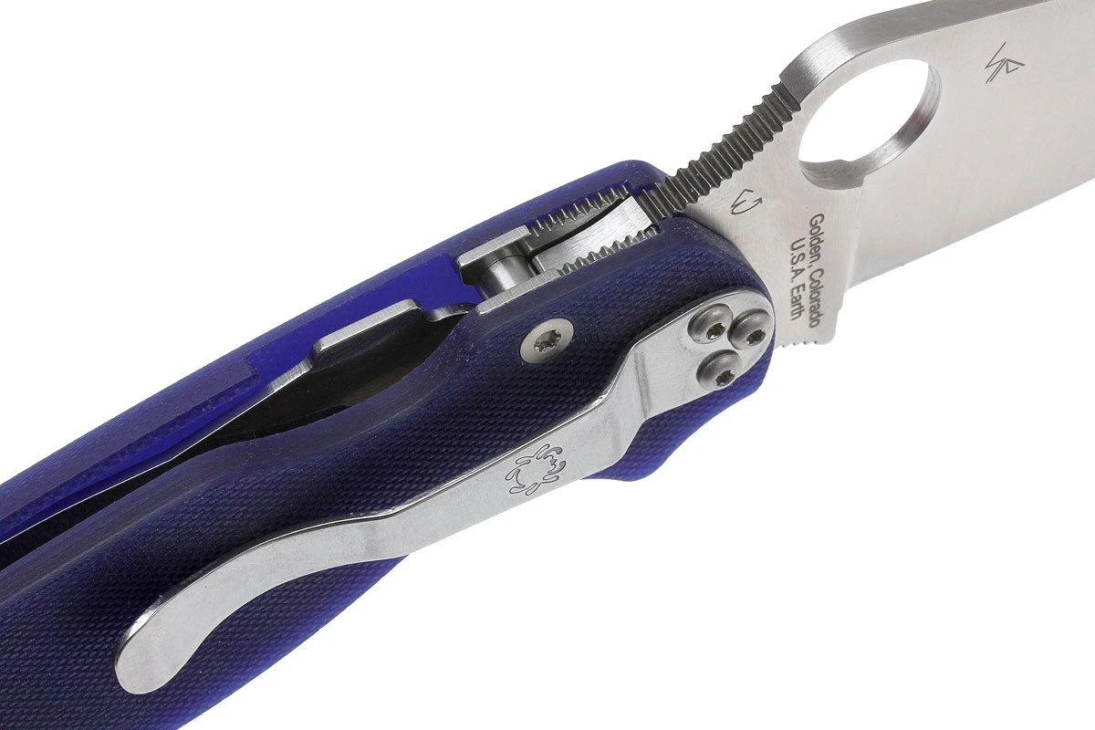 Spyderco Paramilitary 2 Dark Blue C81GPDBL2 S110V, navaja Spyderco Paramilitary 2 Dark Blue C81GPDBL2 S110V, Navaja -Mejor Cuchillos Tienda SPC81GPDBL2 06 spyderco paramilitary 2 dark blue spc81gpdbl2 06