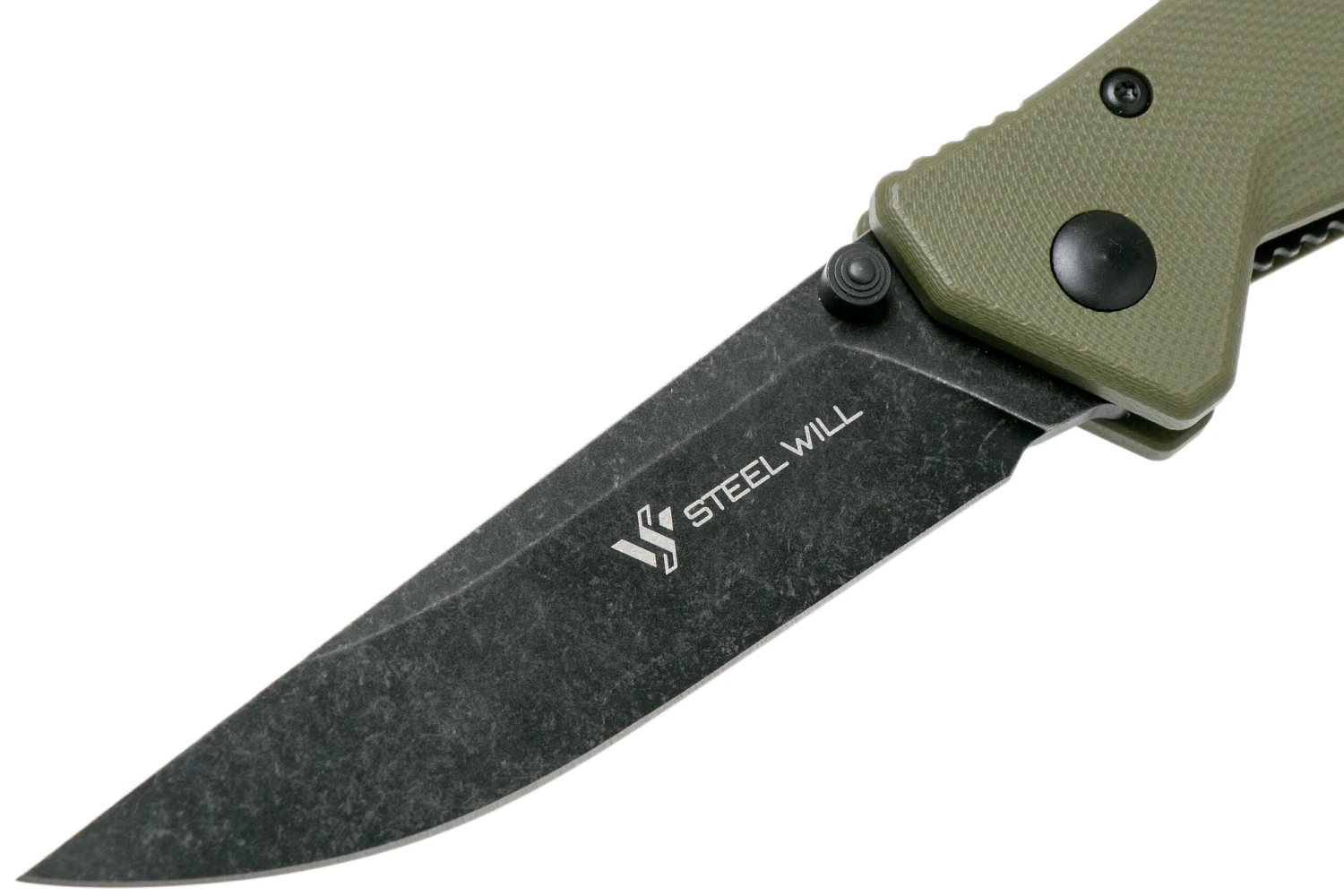 Steel Will Daitengu F11-33 OD-green G10, blackwashed, navaja Steel Will Daitengu F11-33 OD-green G10, Blackwashed, Navaja -Mejor Cuchillos Tienda SWK F11 33 03 steel will knives scaled