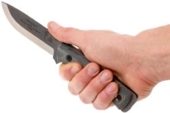 TOPS Knives B.O.B. Fieldcraft154CM Grey/Black Micarta BROS-154-BLM Cuchillo Bushcraft -Mejor Cuchillos Tienda TK BROS 154 BLM 07 tops knives tk bros 154 blm 07