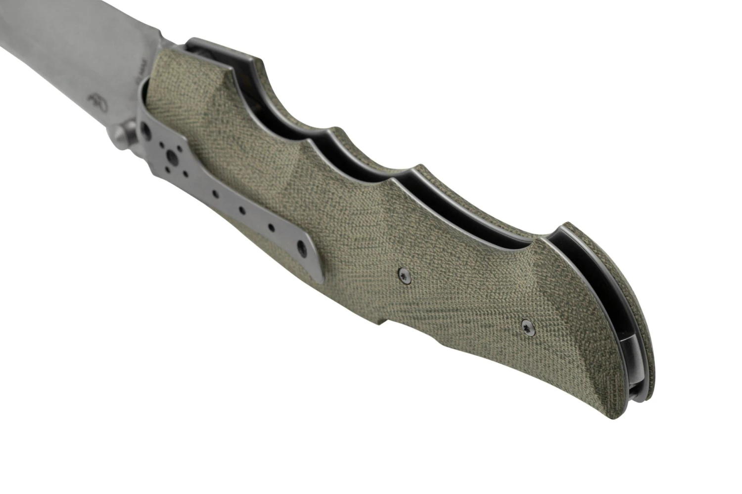 Viper Rhino 1, V5903CV, Stonewash Elmax, Green Canvas Micarta navaja, diseño Fabrizio Silvestrelli Viper Rhino 1, V5903CV, Stonewash Elmax, Green Canvas Micarta Navaja, Diseño Fabrizio Silvestrelli -Mejor Cuchillos Tienda VPV5903CV 04 viper scaled