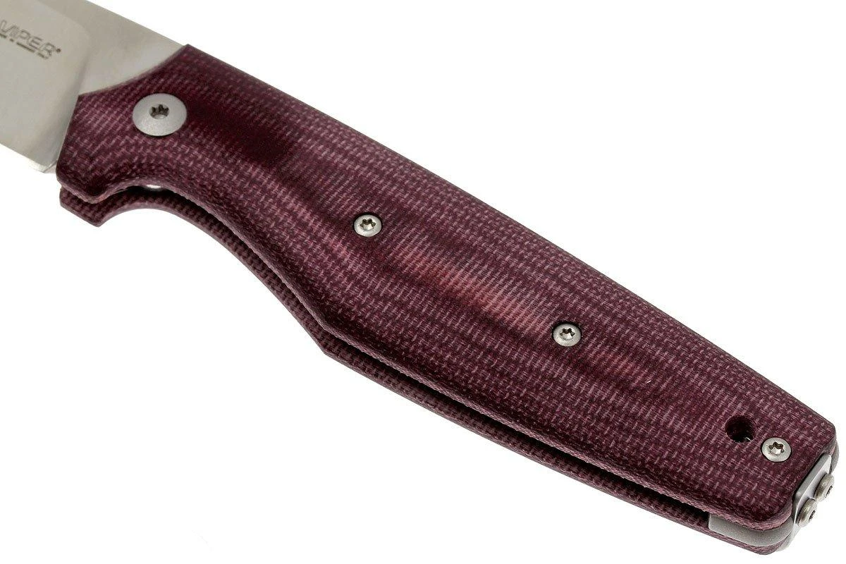Viper Dan 1 5928CBR Burgundy Micarta N690, drop-point Viper Dan 1 5928CBR Burgundy Micarta N690, Drop-point -Mejor Cuchillos Tienda VPV5928CBR 05 viper dan 1 vpv5928cbr 05