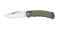 Viper Twin, V6002CG, Satin M390, Green Canvas Micarta Navaja, Diseño Fabrizio Silvestrelli