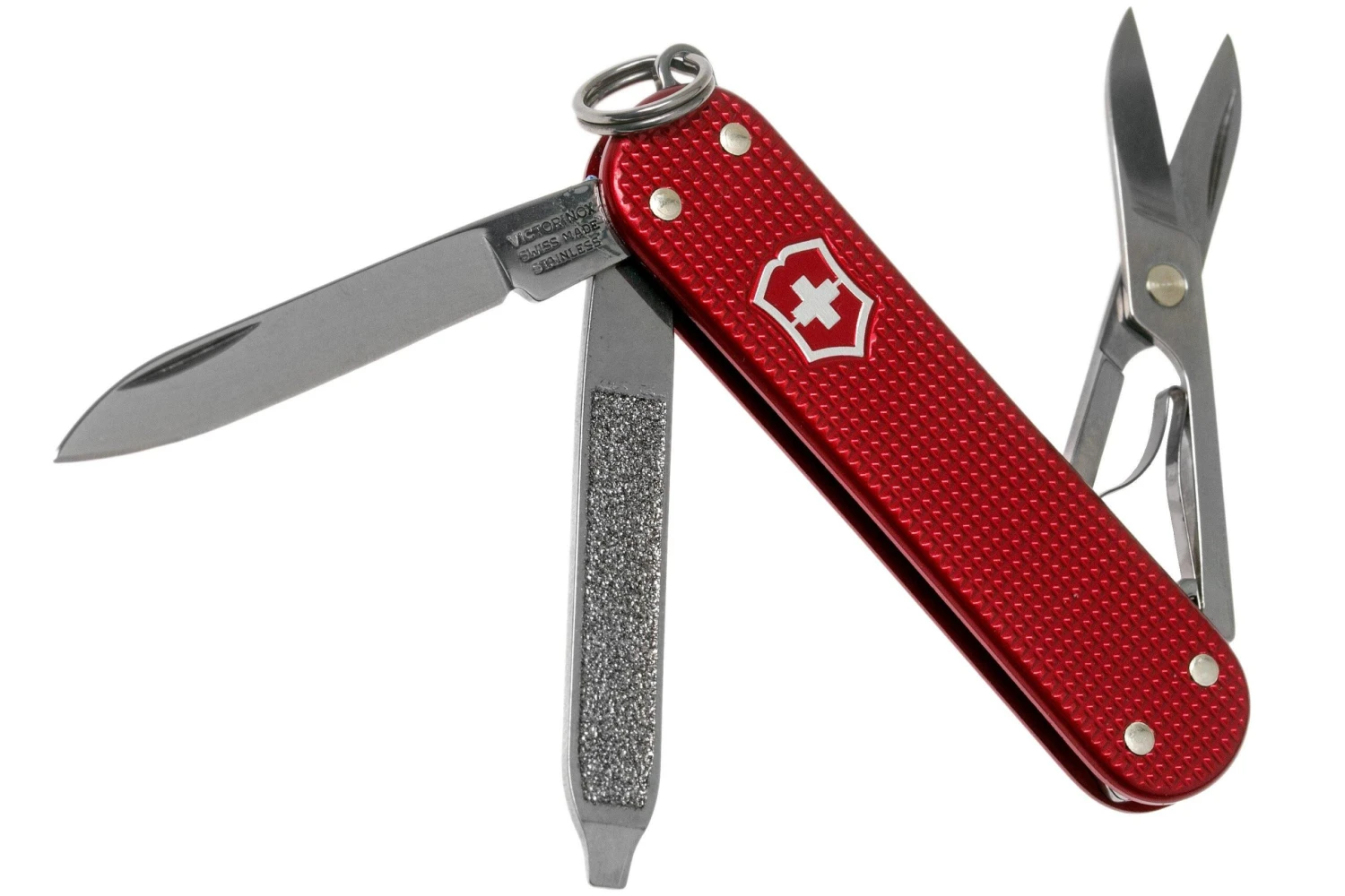 Victorinox Classic Alox Red 0.6221-20R4.KTE1 Knivesandtools Edition, navaja suiza Victorinox Classic Alox Red 0.6221-20R4.KTE1 Knivesandtools Edition, Navaja Suiza -Mejor Cuchillos Tienda VT0 6221 20R4 KTE1 01 victorinox scaled