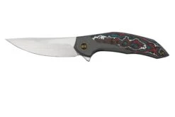 WE Knife Merata, WE22008B-2 Limited Edition, Nebula Fatcarbon, Grey Titanium CPM 20CV Navaja