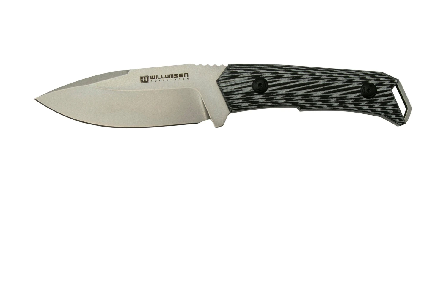 Willumsen Paragon DL22TGR Grey Black G10, AUS-8, cuchillo fijo Willumsen Paragon DL22TGR Grey Black G10, AUS-8, Cuchillo Fijo -Mejor Cuchillos Tienda WNDL22TGR 01 willumsen scaled